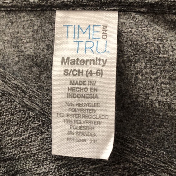 NWT Maternity Fitted Long Sleeve T-Shirt in Grey - Picture 9 of 9